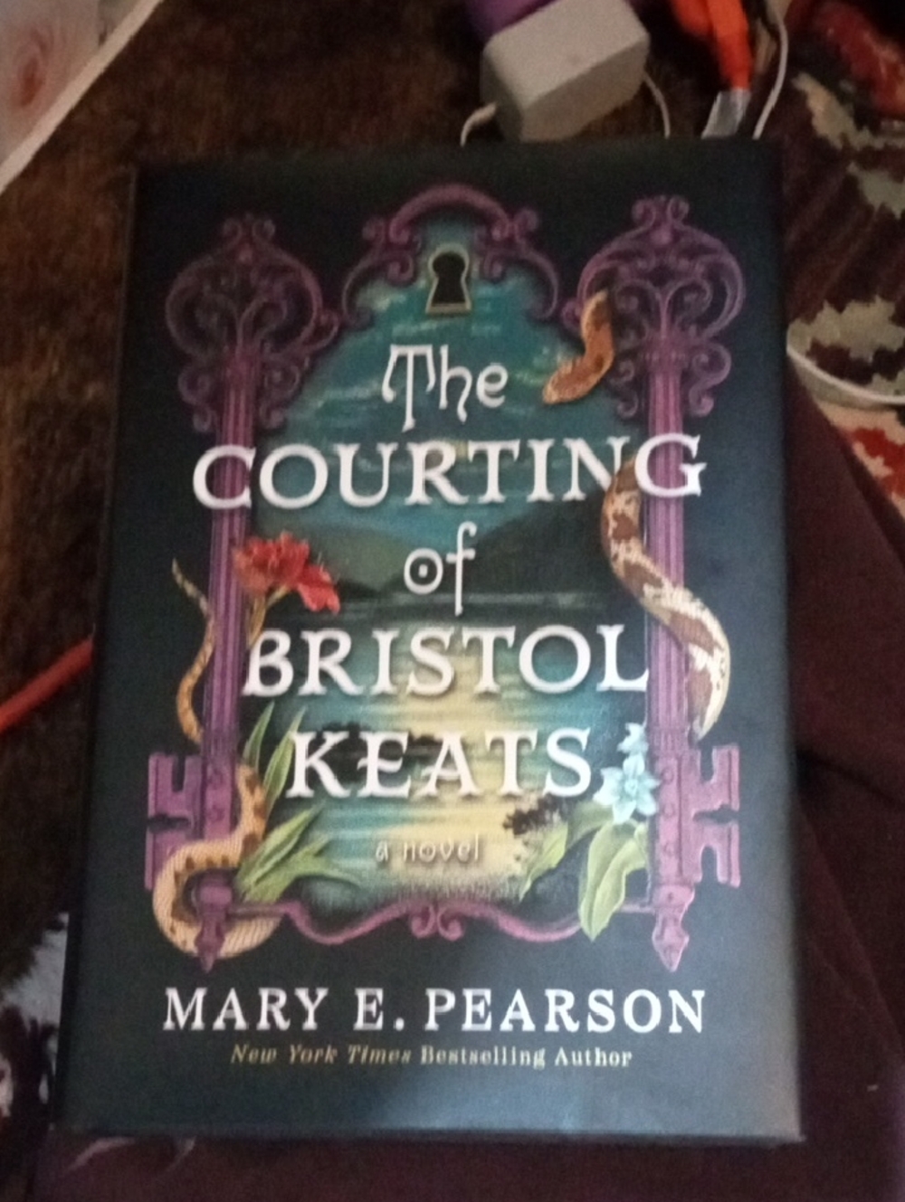 The Courting of Bristol Keats by Mary E. Pearson - Teal & Purple Hardcover